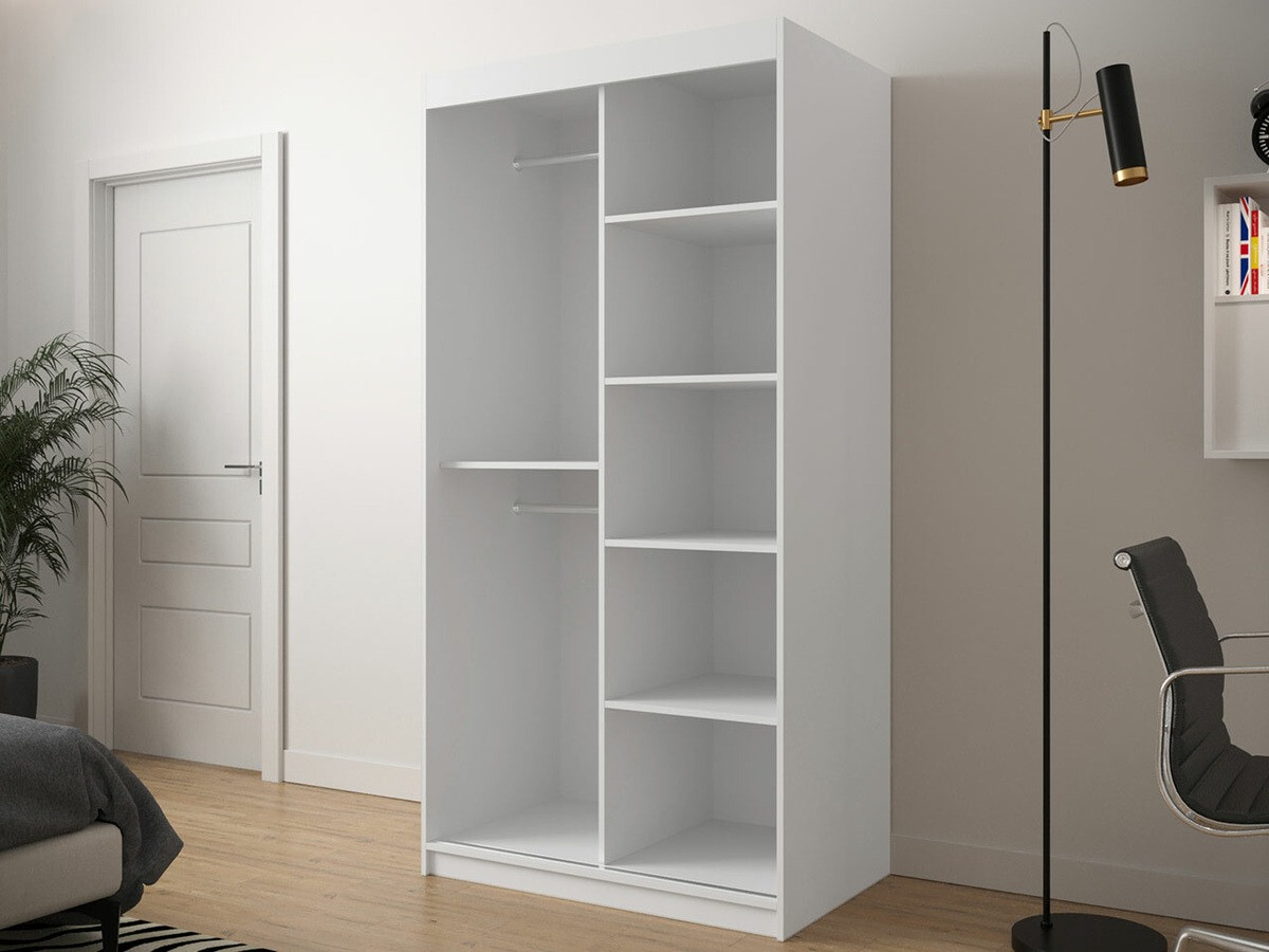 Kledingkast Hartford 307 (Wit + Zwart)