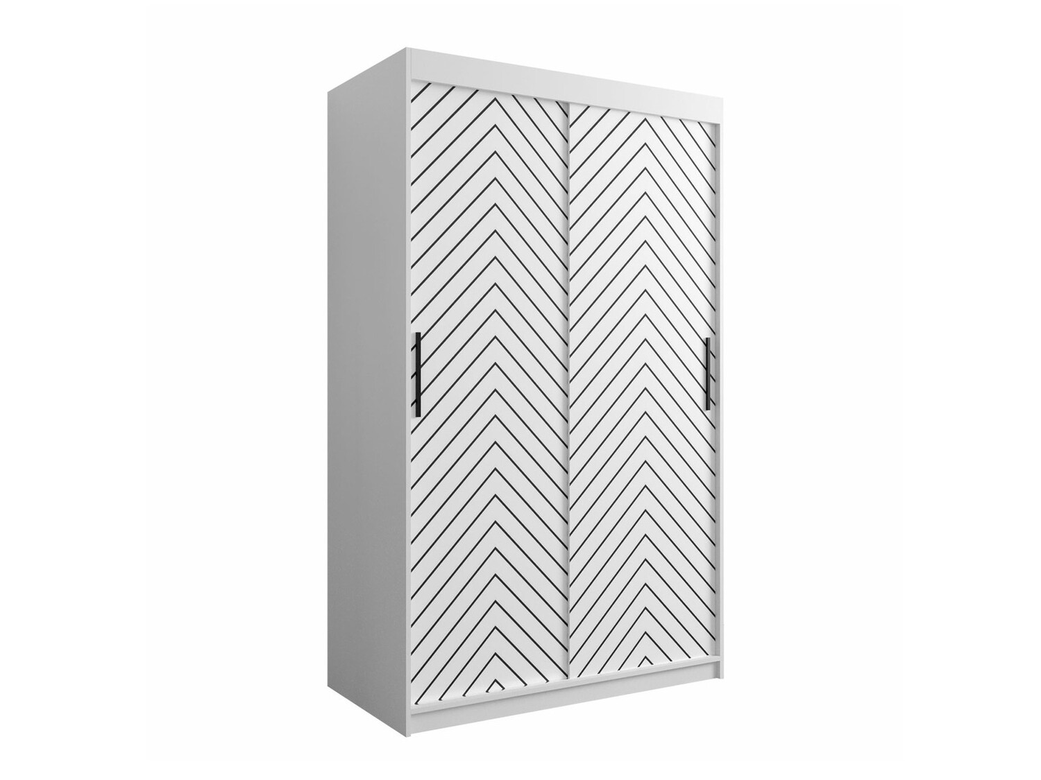 Kledingkast Hartford 308 (Wit + Zwart)