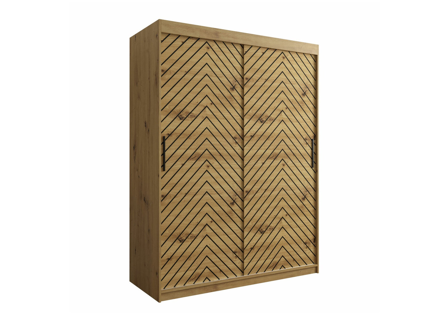 Kledingkast Hartford 310 (Artisan eiken + Zwart)