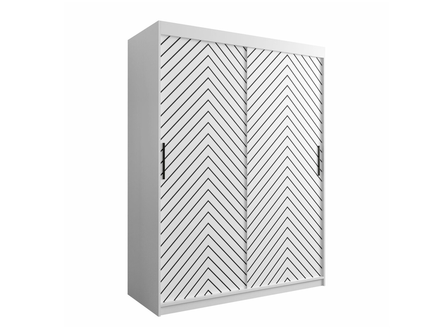 Kledingkast Hartford 310 (Wit + Zwart)