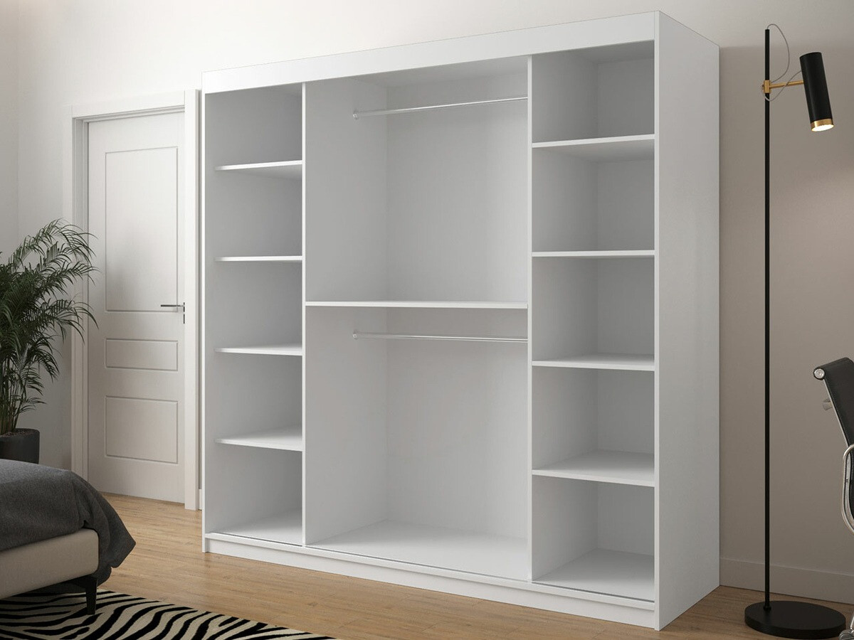 Kledingkast Hartford 314 (Wit + Zwart)