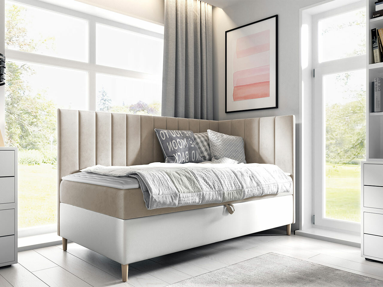 Boxspring Baltimore 164 (Soft 017 + Fresh 1)