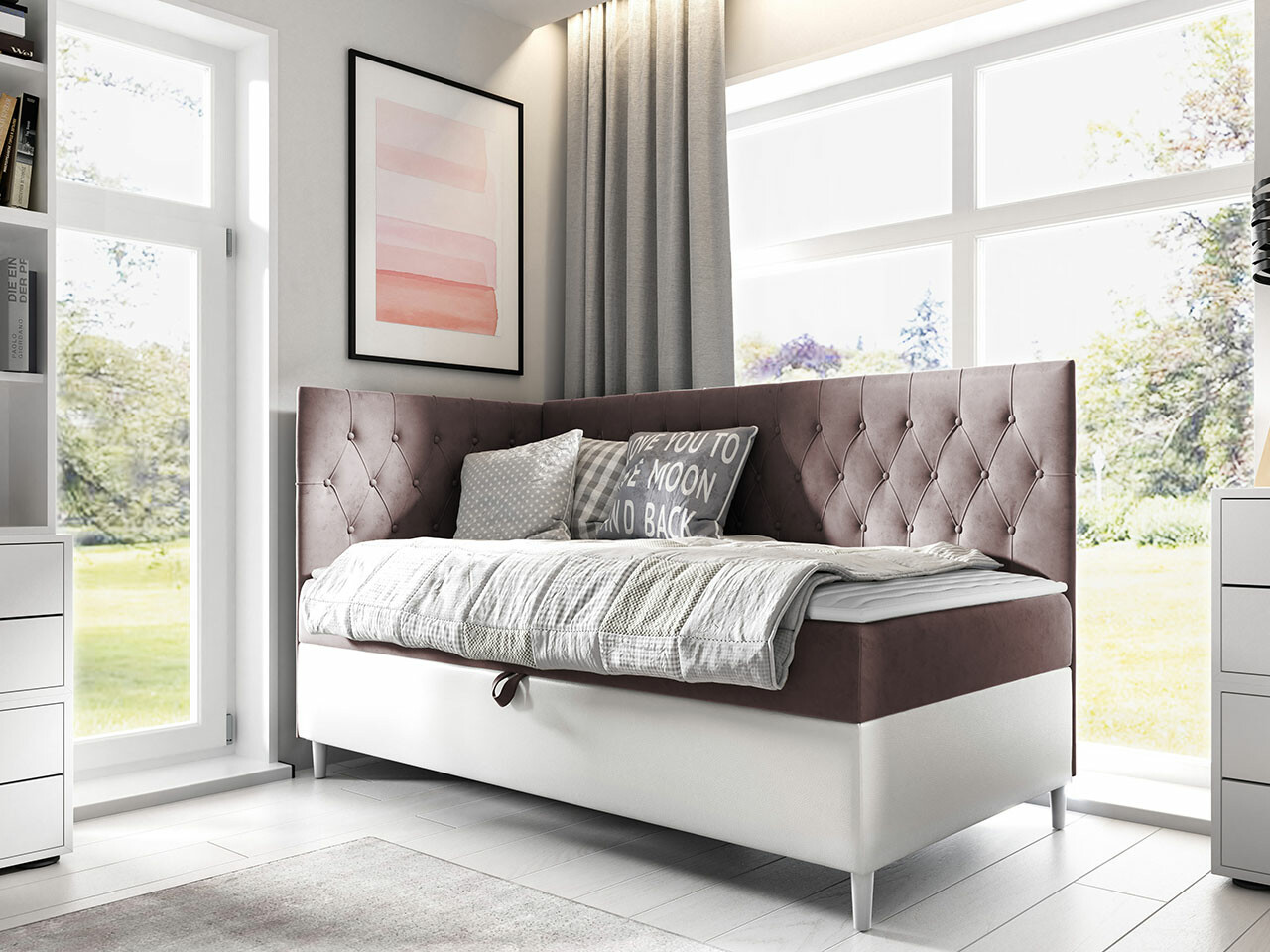 Boxspring Baltimore 167 (Soft 017 + Fresh 9)