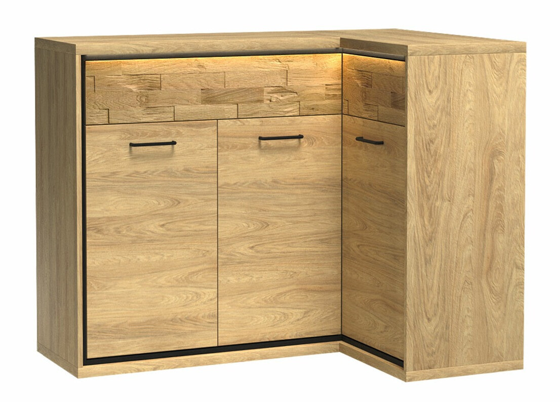 Hoekladekast Etrmoni 106 (Licht hout + Eiken)