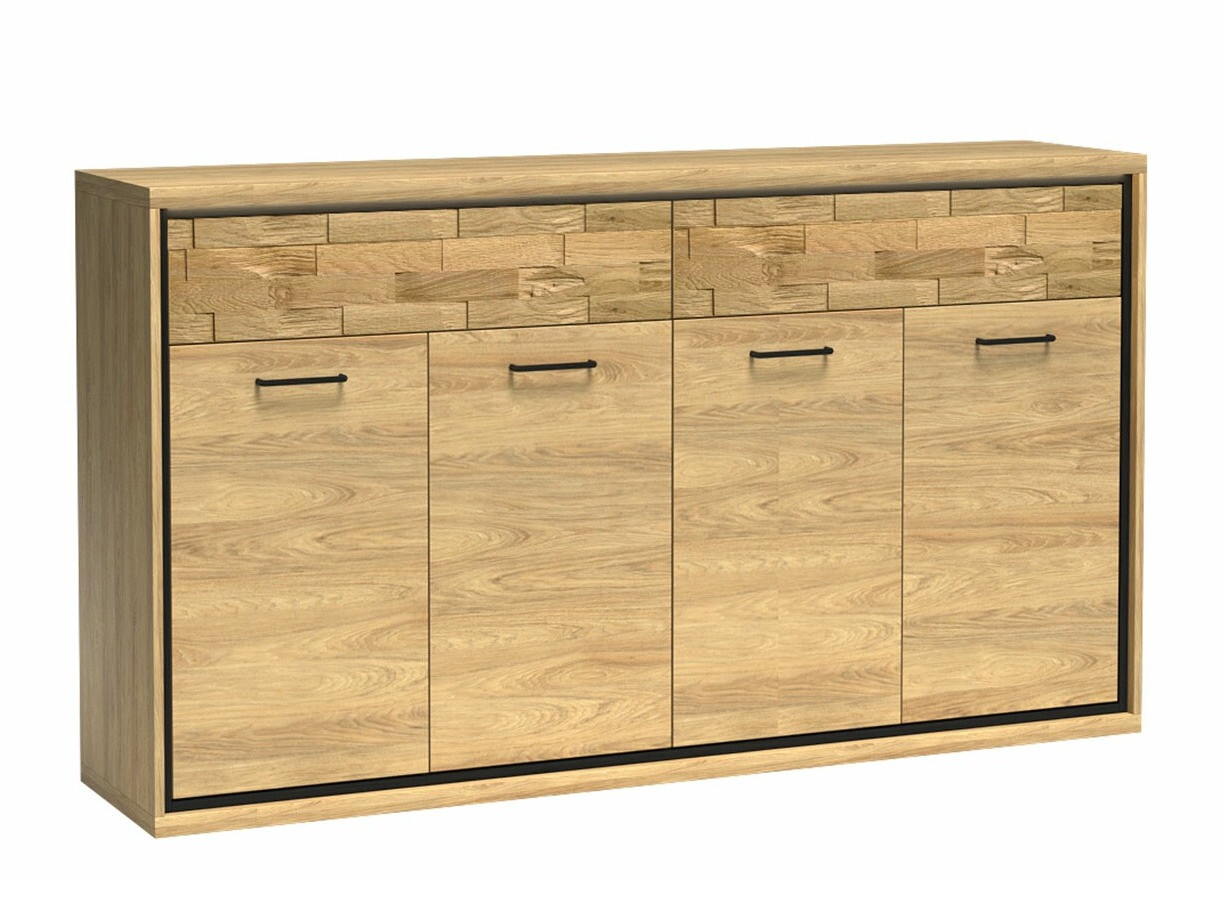 Ladekast Etrmoni 105 (Licht hout + Eiken)