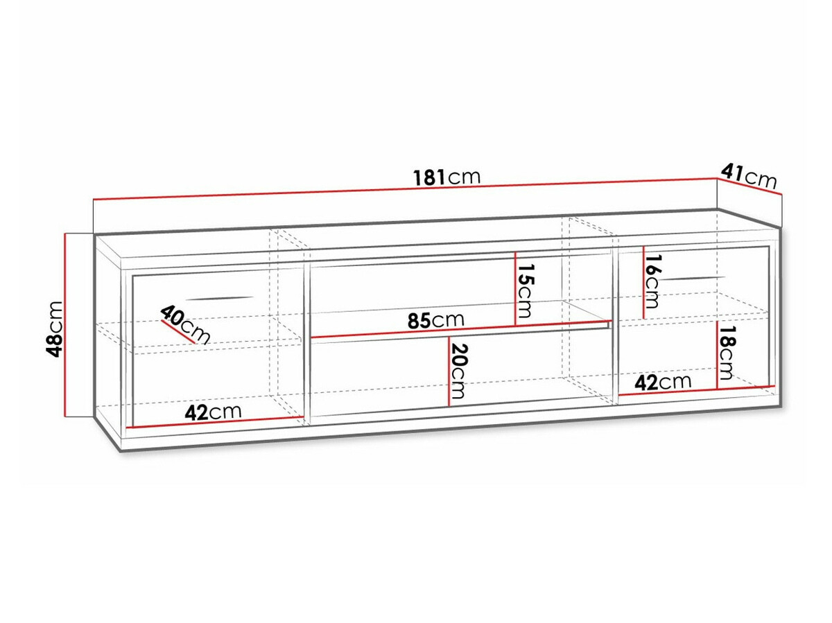 TV-meubel Etrmoni 111 (Licht hout)
