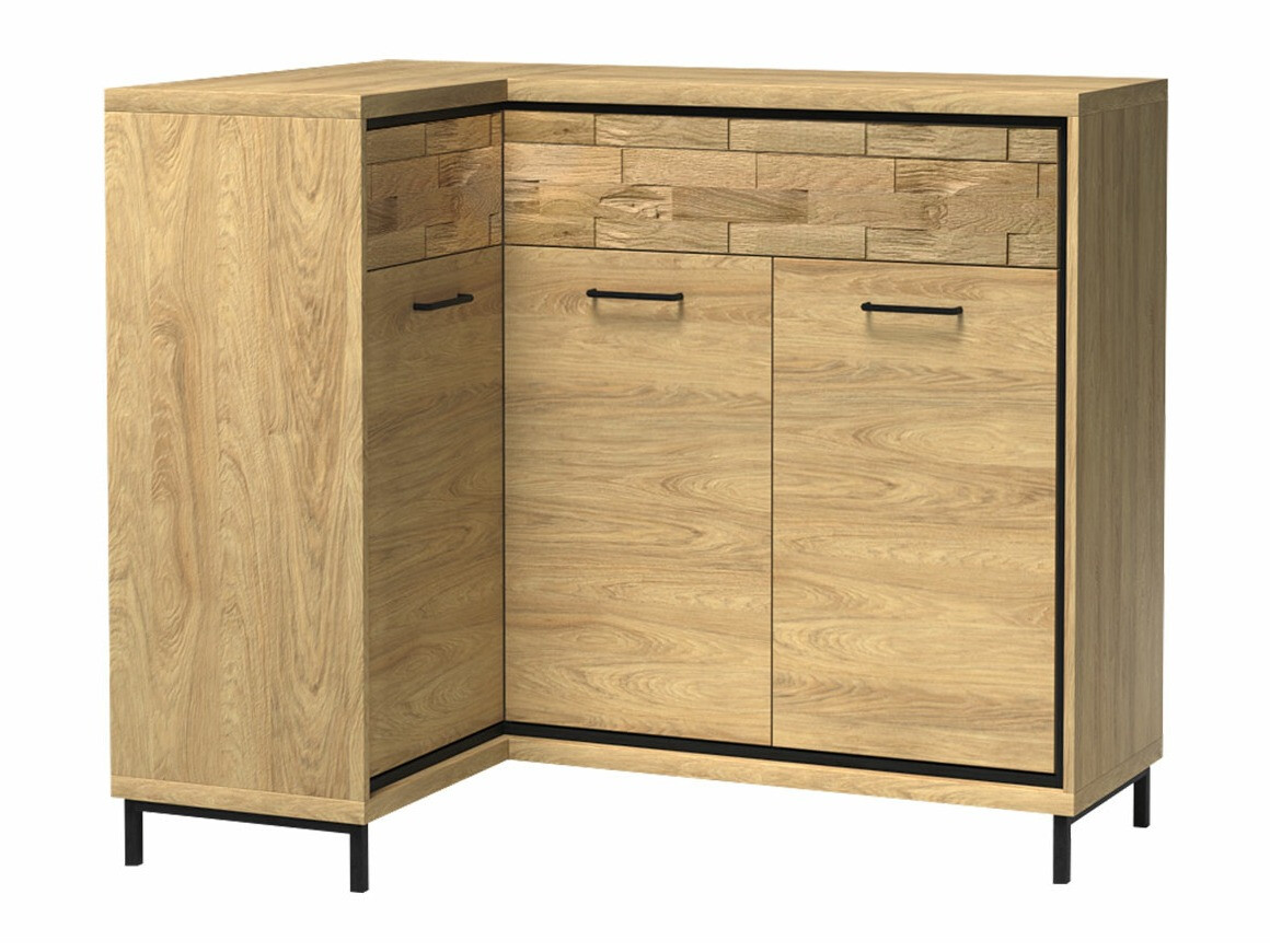 Hoekladekast Etrmoni 121 (Licht hout + Eiken)