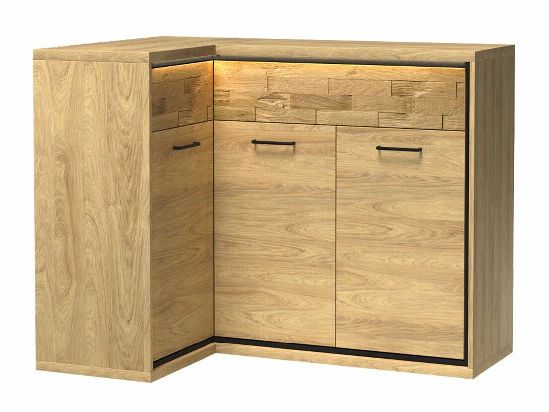 Hoekladekast Etrmoni 121 (Licht hout + Eiken)