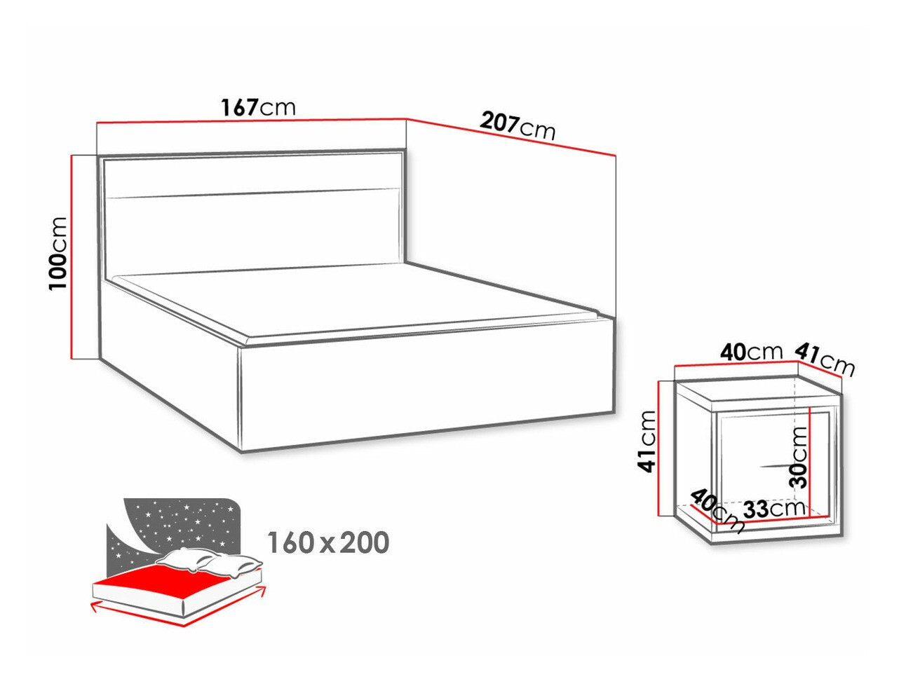 Meubelset Etrmoni 123 (Licht hout)