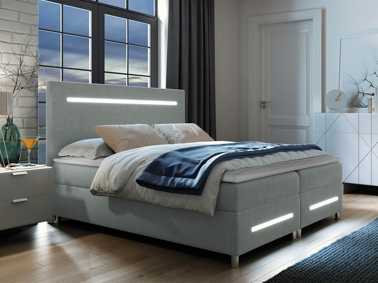 Boxspring Baltimore 174 (Fresh 33)