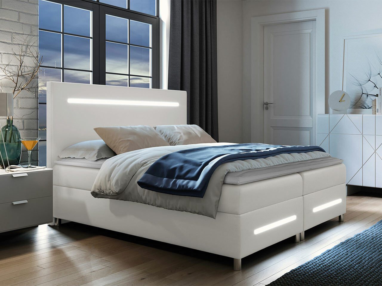 Boxspring Baltimore 174 (Soft 017)