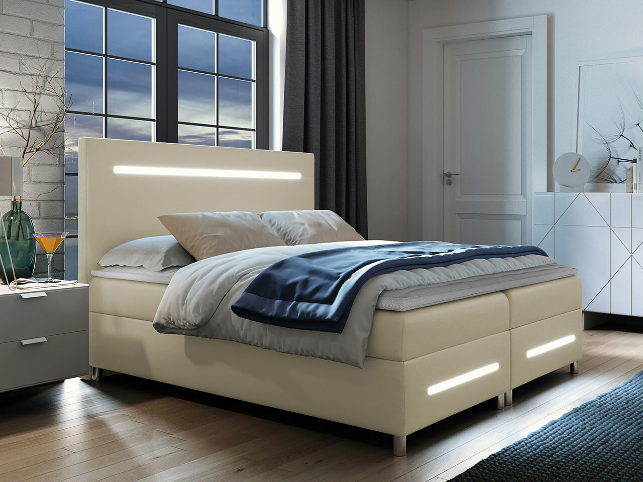 Boxspring Baltimore 174 (Soft 033)