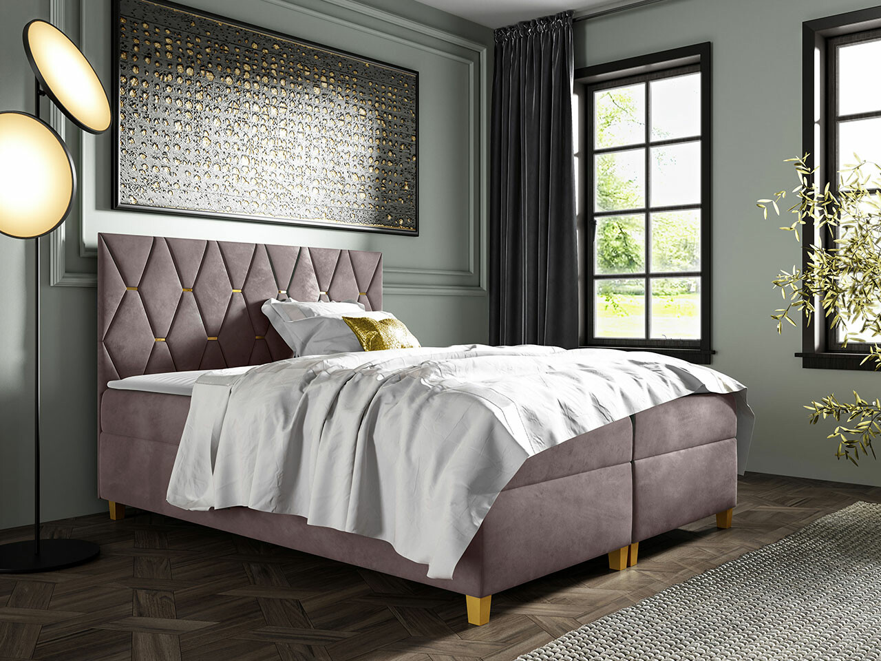 Boxspring Baltimore 176 (Fresh 9)