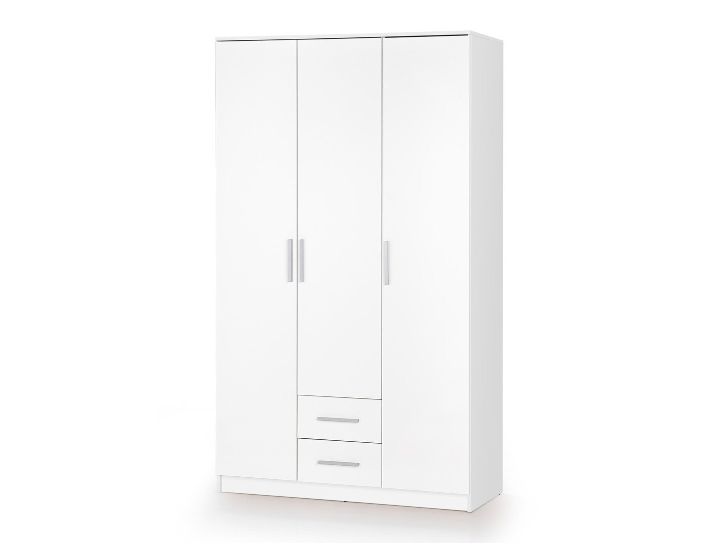 Kledingkast Cirveso 113 (Wit + Glanzend wit)