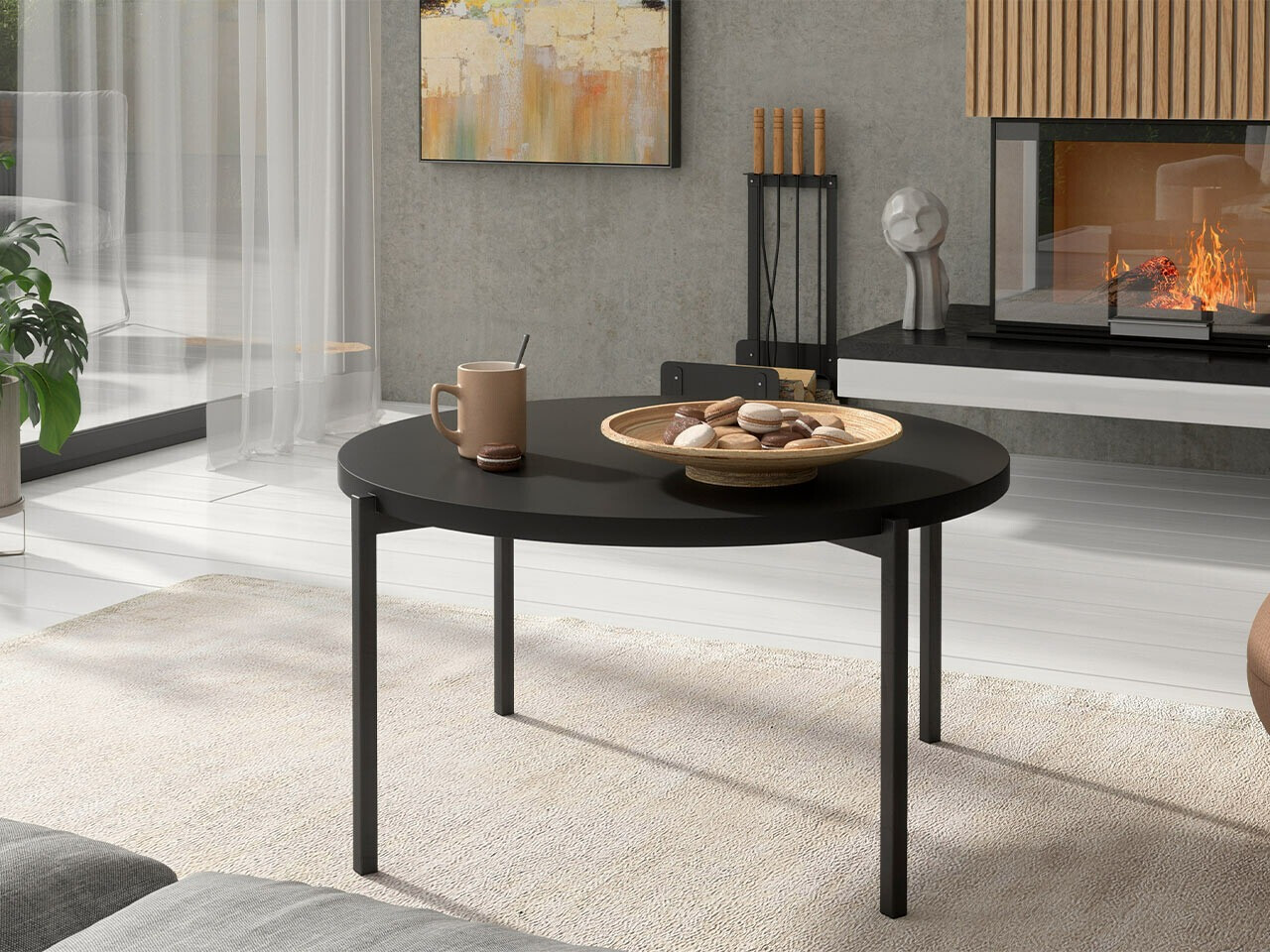 Salontafel Providence 176 (Zwart)