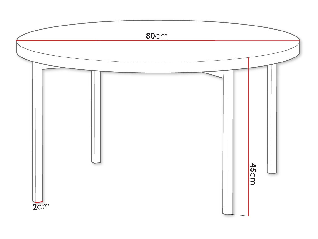 Salontafel Providence 178 (Zwart)