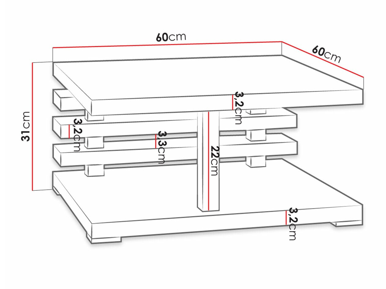 Salontafel Goodyear 122 (Artisan eiken)