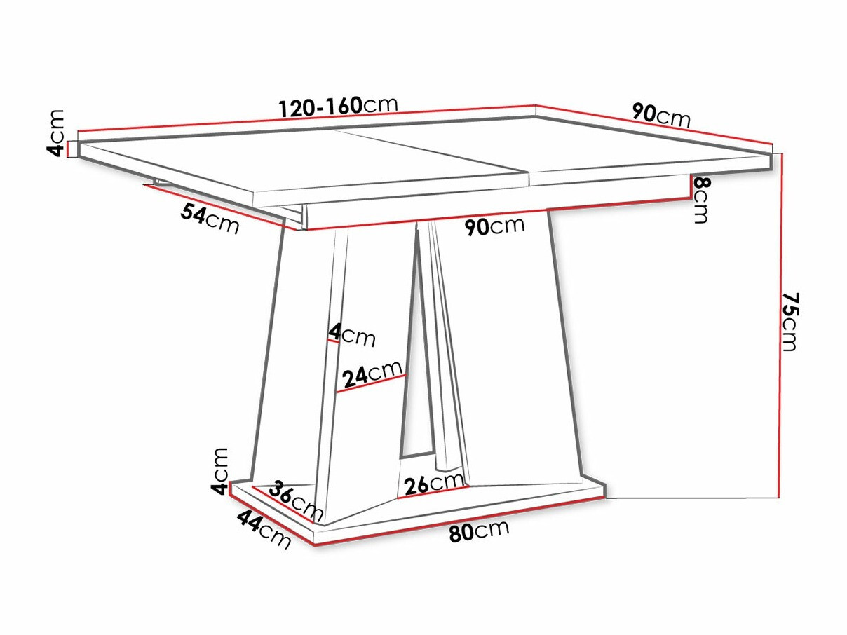 Tafel Goodyear 107 (Grijs + Wit)