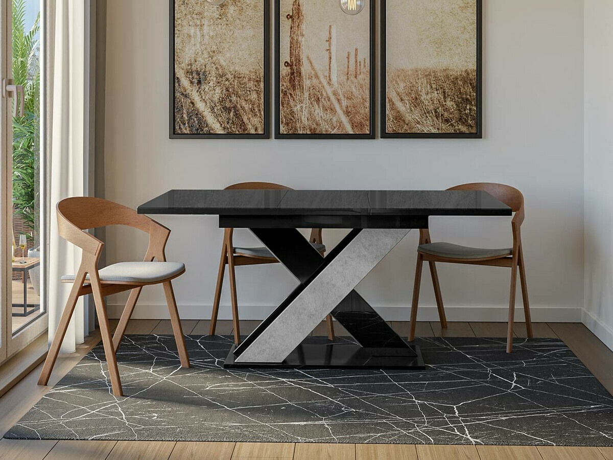 Tafel Goodyear 117 (Glanzend zwart + Beton)