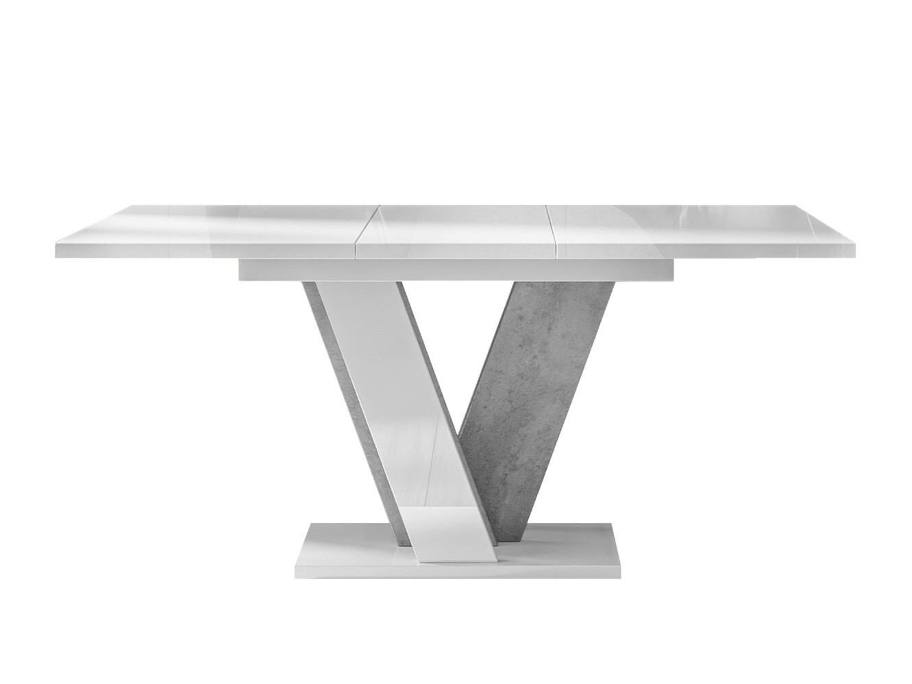 Tafel Goodyear 125 (Glanzend wit + Grijs)