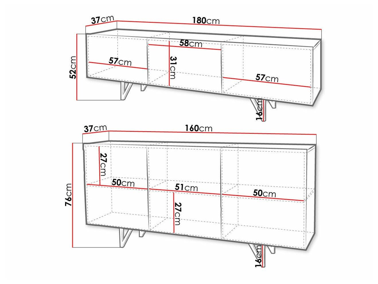 Woonkamerset Mavmave 102 (Wit + Glanzend wit)