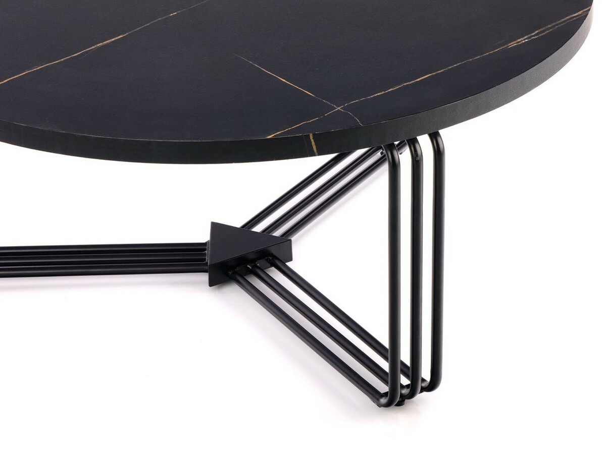 Salontafel Houston 1275 (Zwart marmer + Zwart)