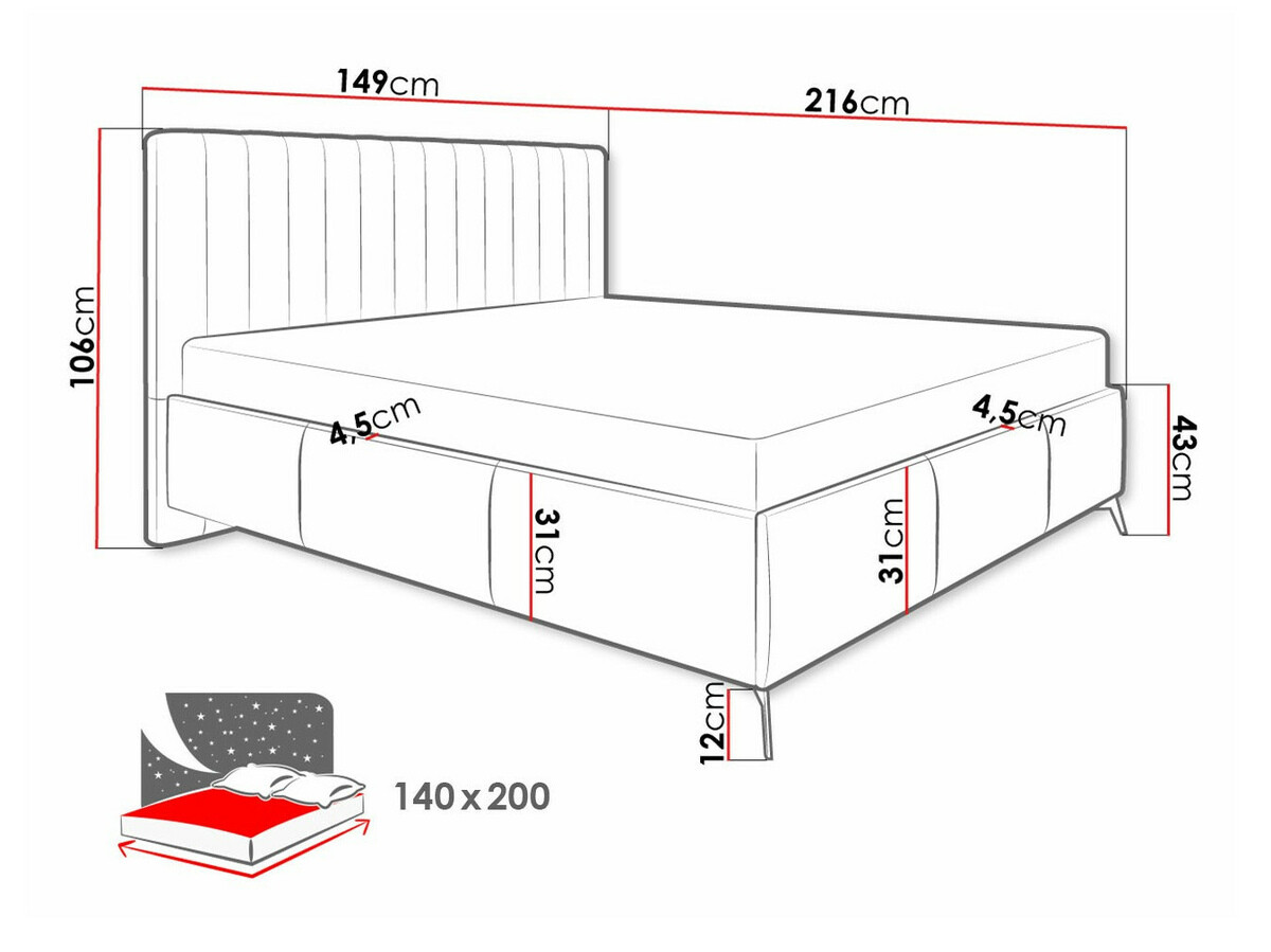 Bed ComfiDream 173 (Fresh 11)