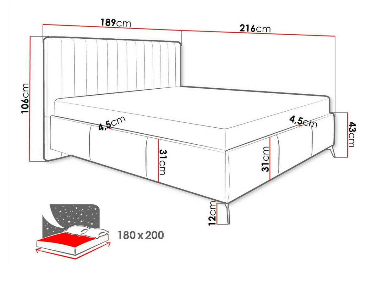 Bed ComfiDream 173 (Fresh 11)