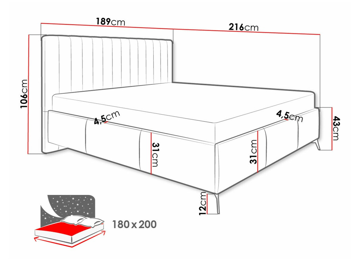Bed ComfiDream Onana (Fresh 01)