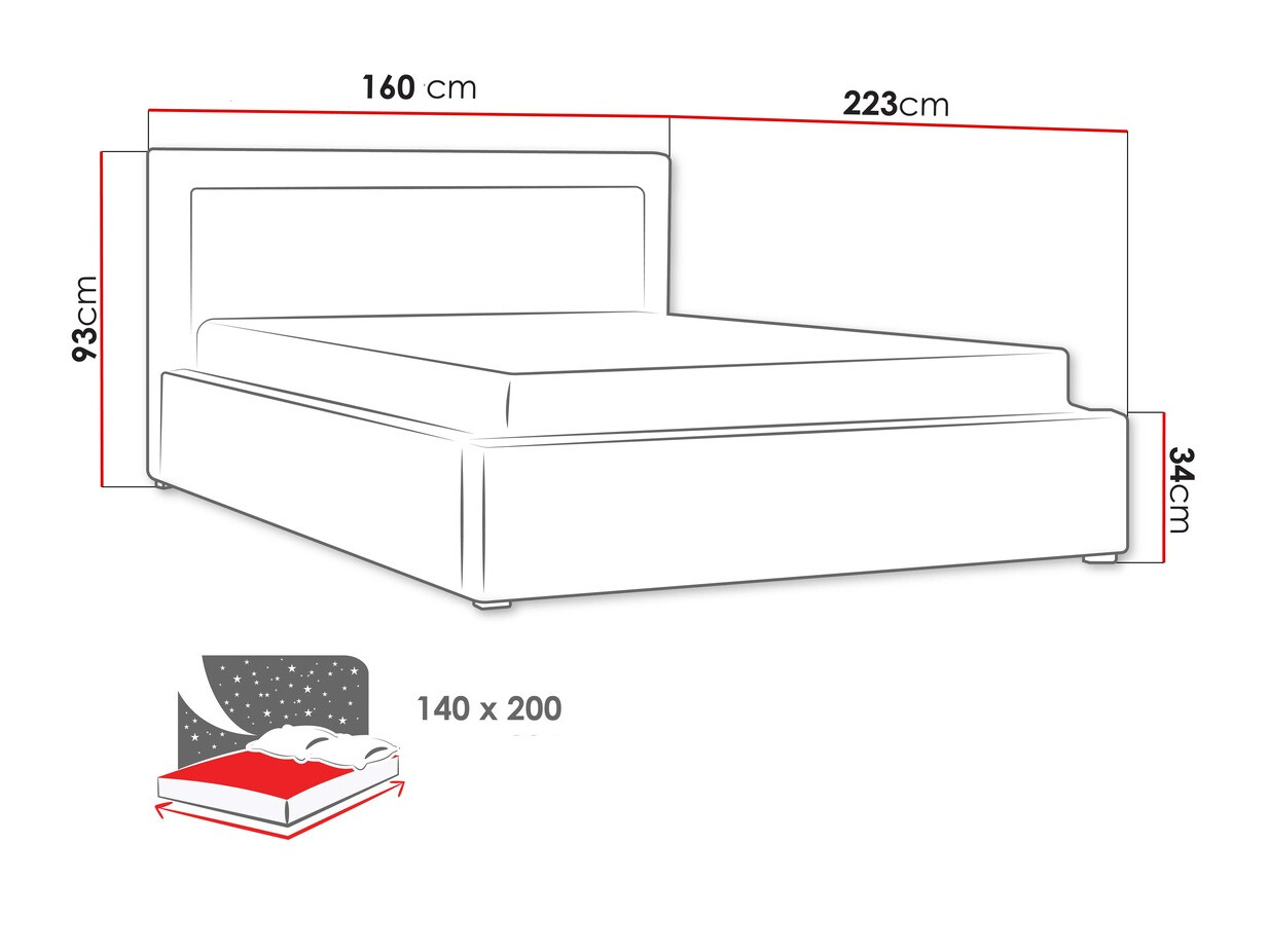 Bed Pomona 102 (Victoria 14 867)