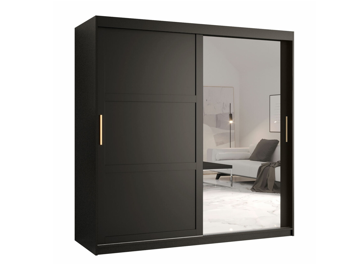 Kledingkast Ferfere 104 (Zwart)