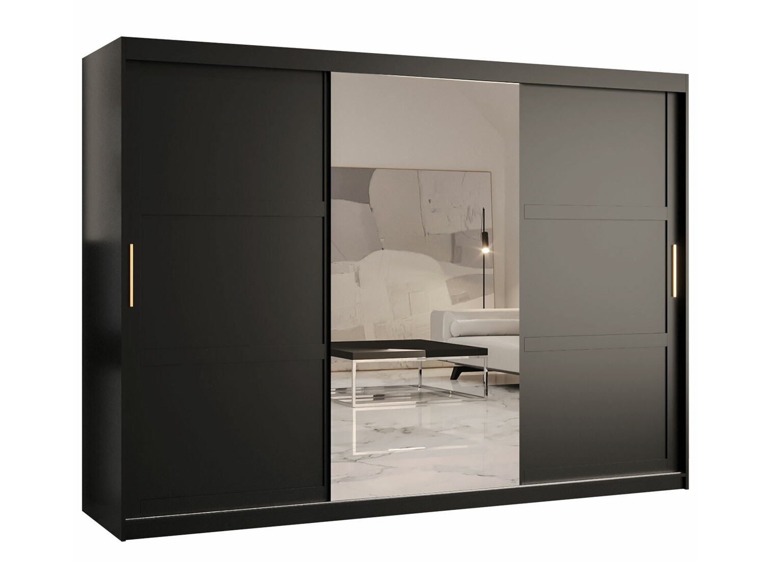 Kledingkast Ferfere 105 (Zwart)