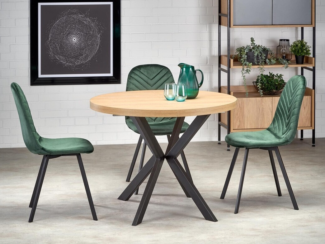 Tafel Houston 1495 (Gouden eik + Zwart)