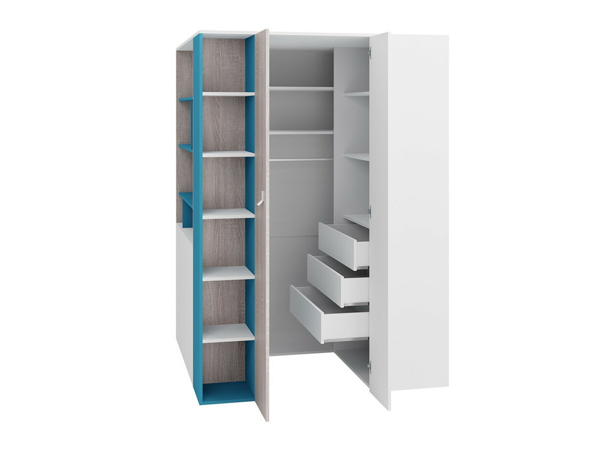 De reeks van de kinderkamer Camteso 115 (Zwart + Eiken + Beige)