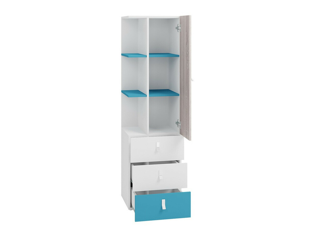 De reeks van de kinderkamer Camteso 115 (Zwart + Eiken + Beige)