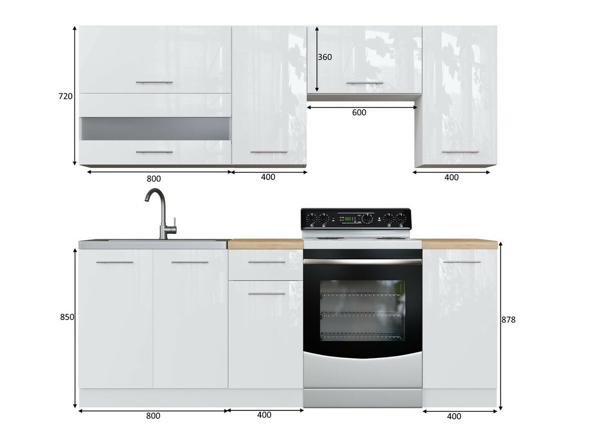 Modulaire keukenset Tiffa Mix 104