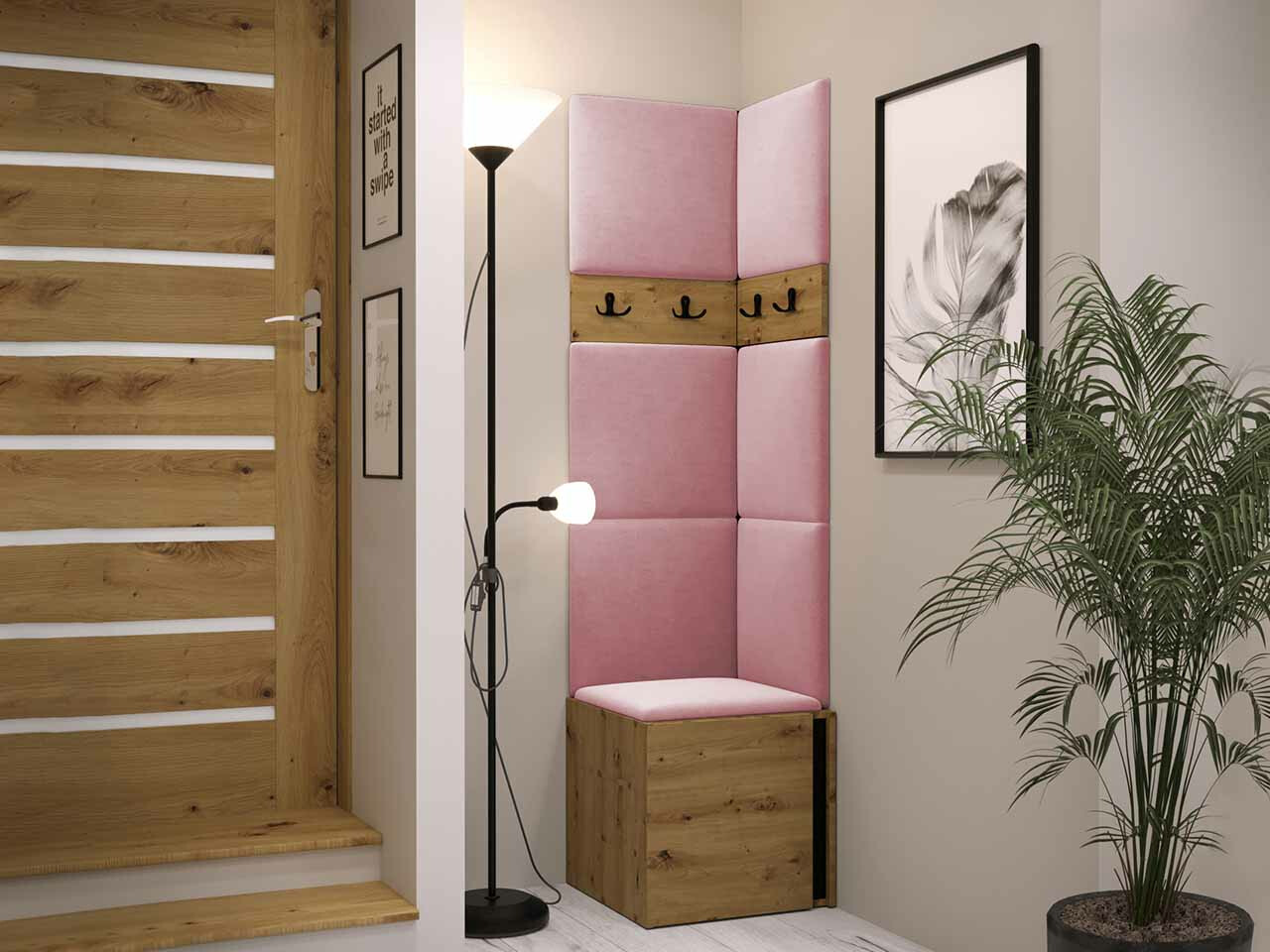 Gangmeubelset Hartford 347 (Artisan eiken + Zwart)