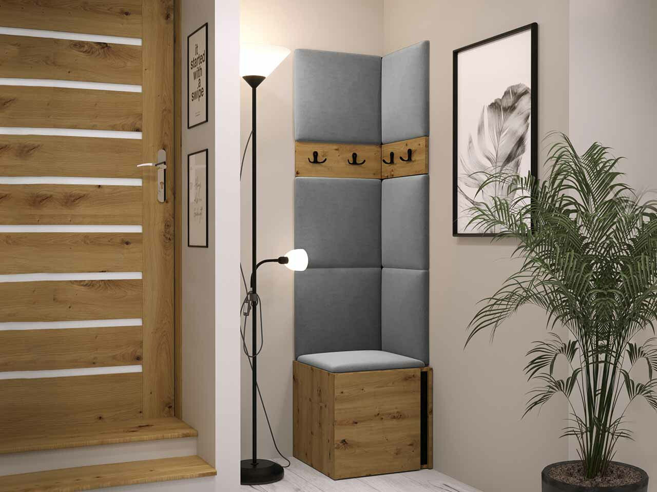 Gangmeubelset Hartford 347 (Artisan eiken + Zwart)