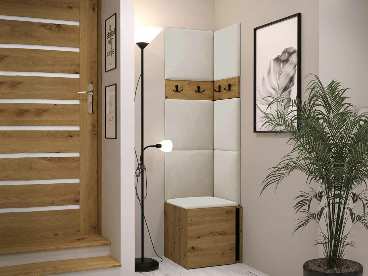 Gangmeubelset Hartford 347 (Artisan eiken + Zwart)