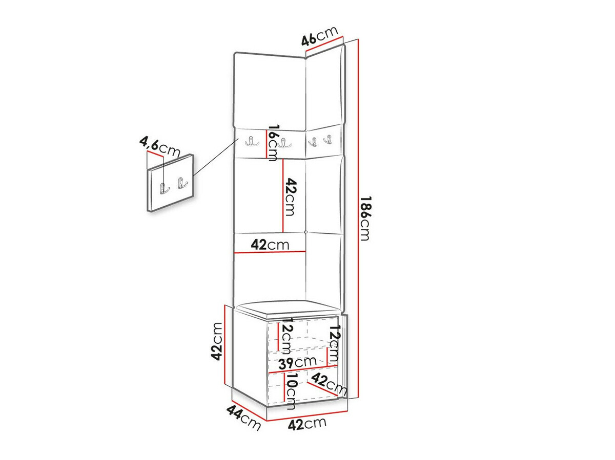 Gangmeubelset Hartford 347 (Grafiet)
