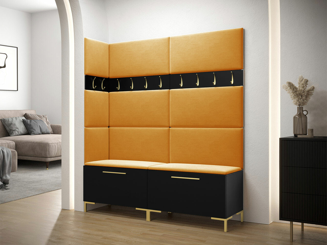 Gangmeubelset Tivsoa 104 (Zwart)