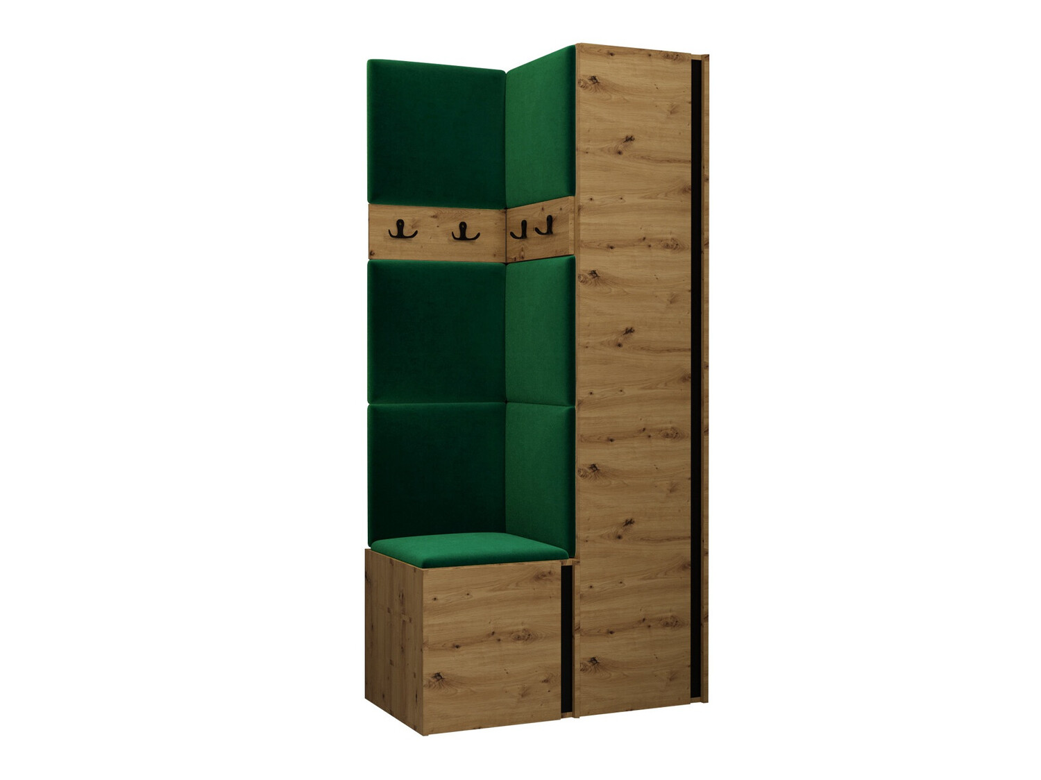 Gangmeubelset Hartford 348 (Artisan eiken + Zwart)