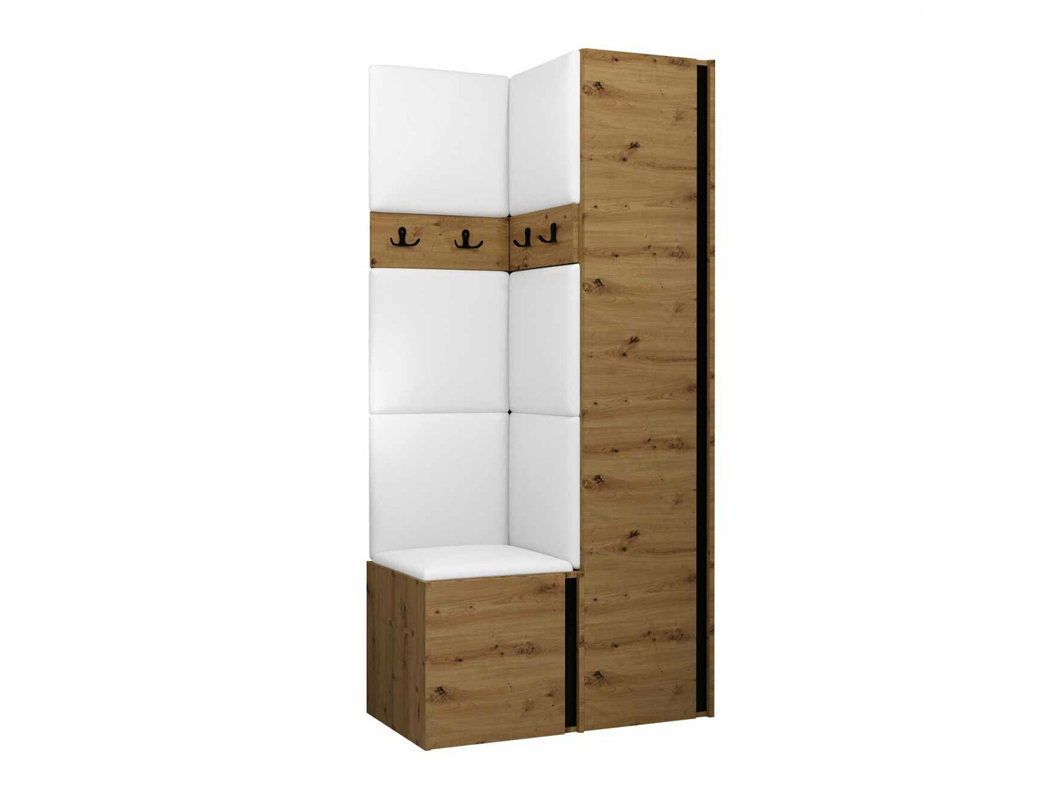 Gangmeubelset Pinis XXIV (Artisan eiken + Zwart)