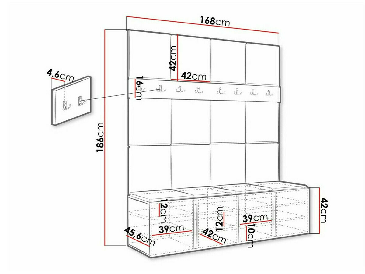 Gangmeubelset Hartford 268 (Wit)