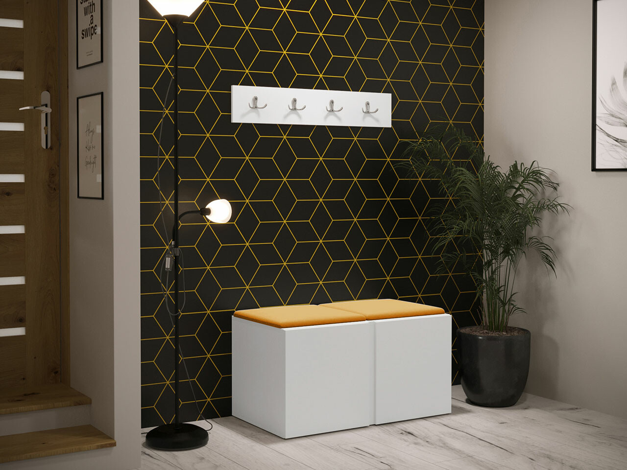 Gangmeubelset Hartford 275 (Wit)