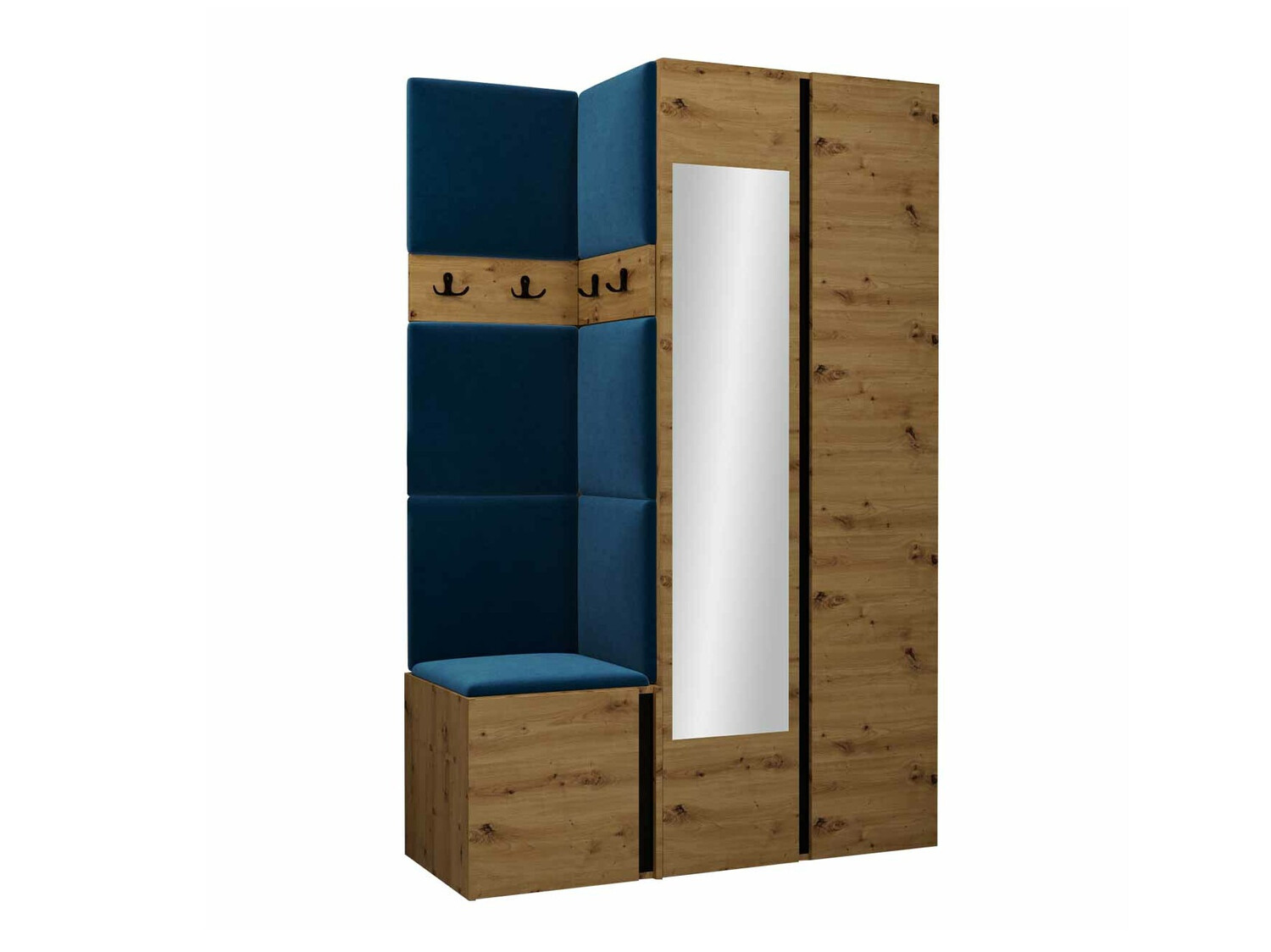 Gangmeubelset Hartford 350 (Artisan eiken + Zwart)