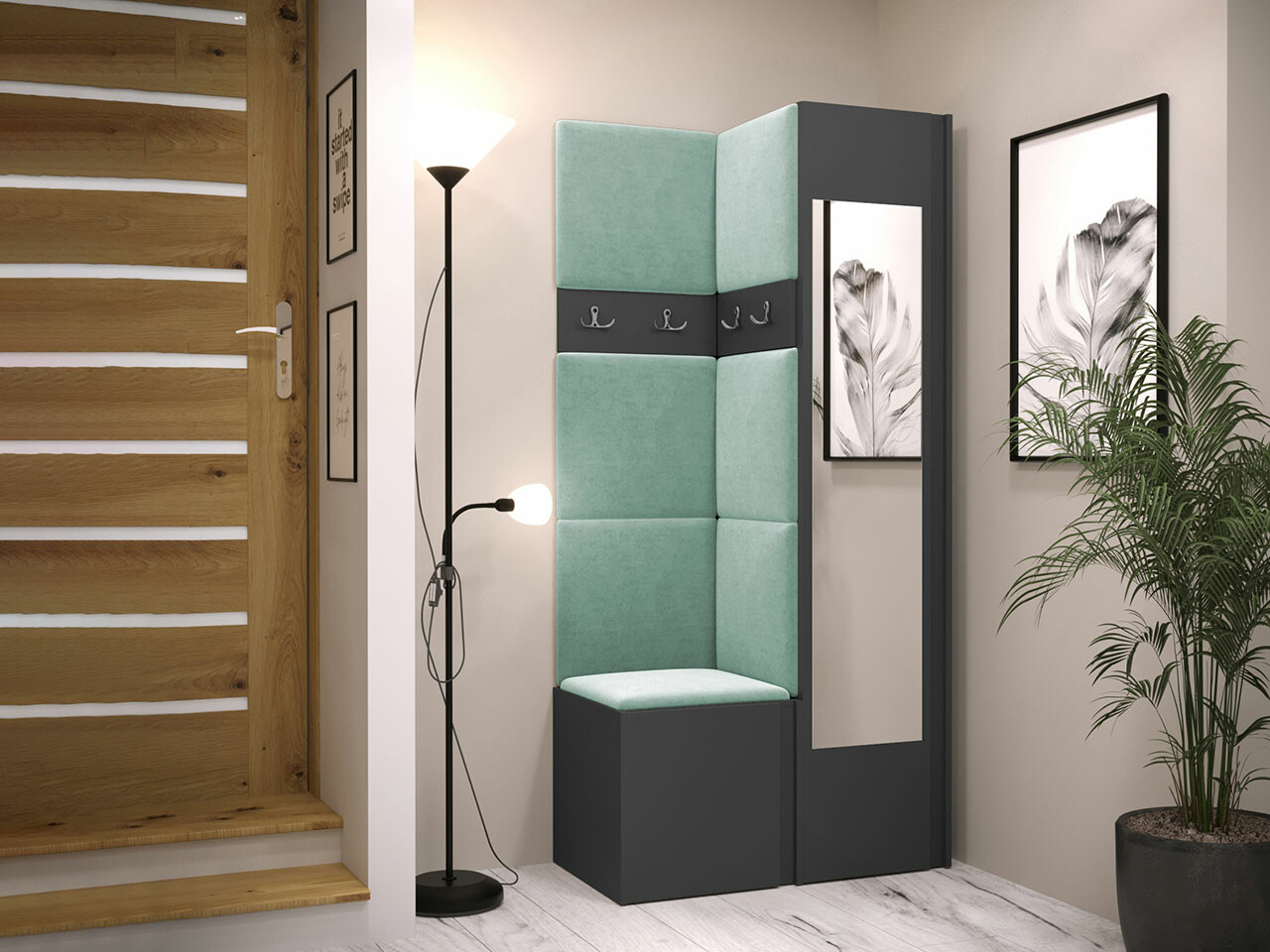 Gangmeubelset Hartford 354 (Grafiet)