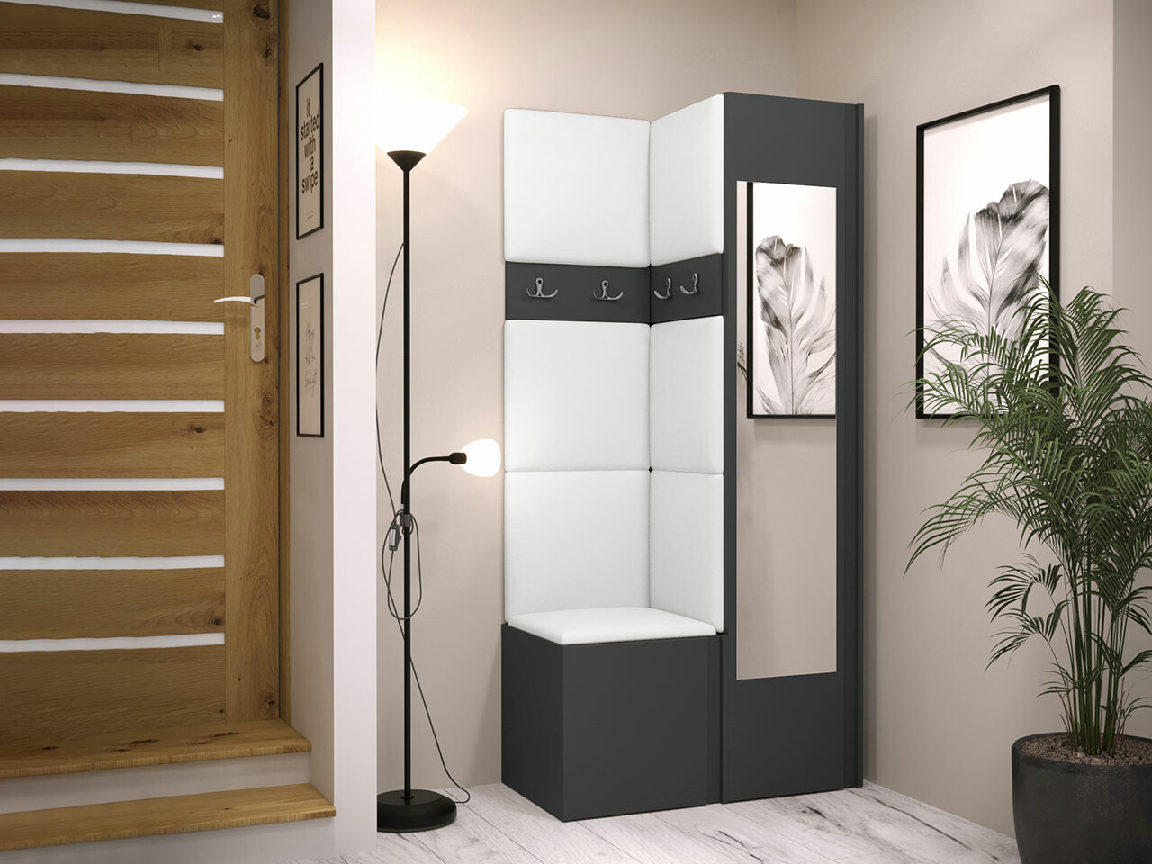 Gangmeubelset Hartford 354 (Grafiet)