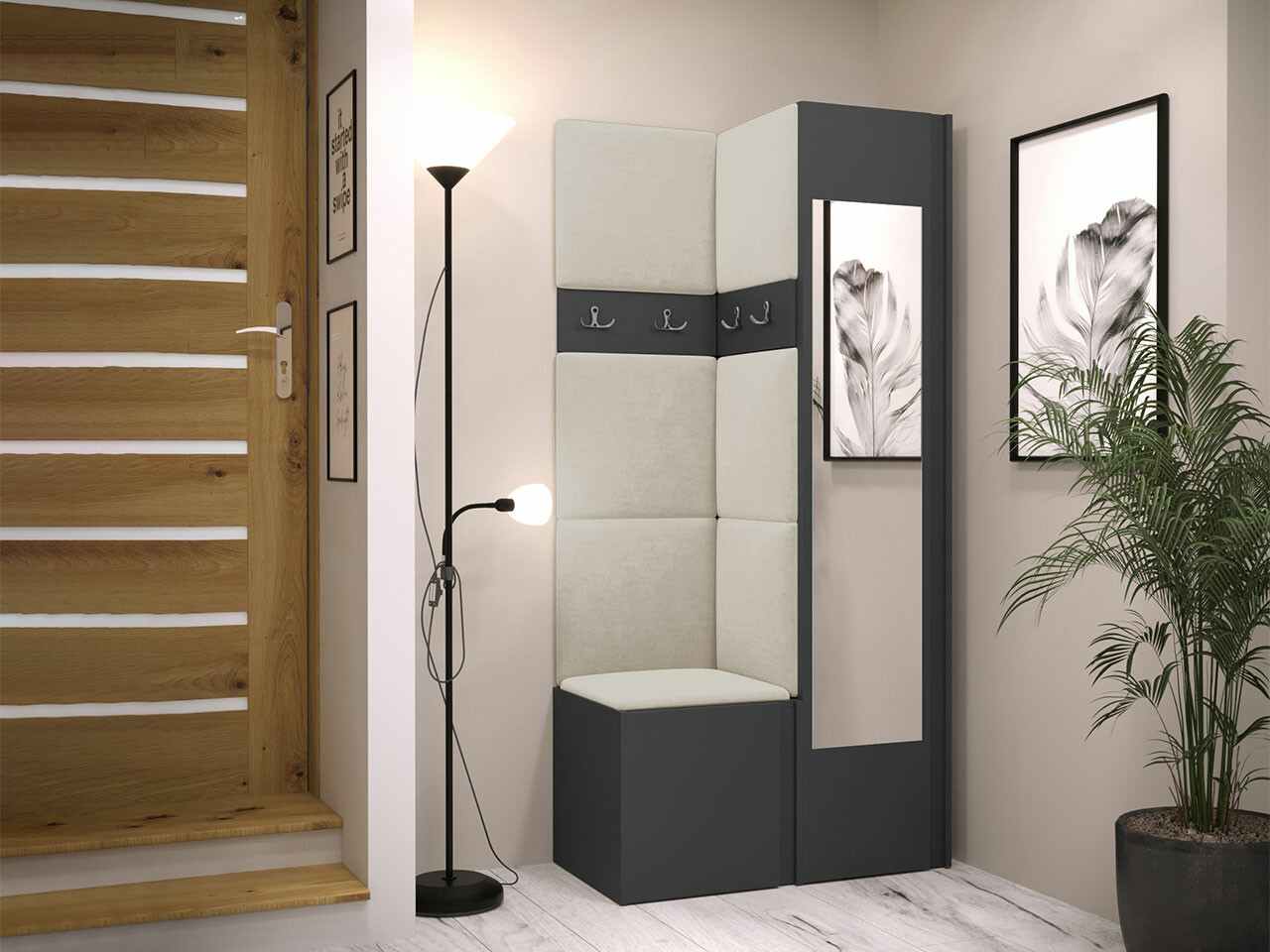 Gangmeubelset Hartford 354 (Grafiet)