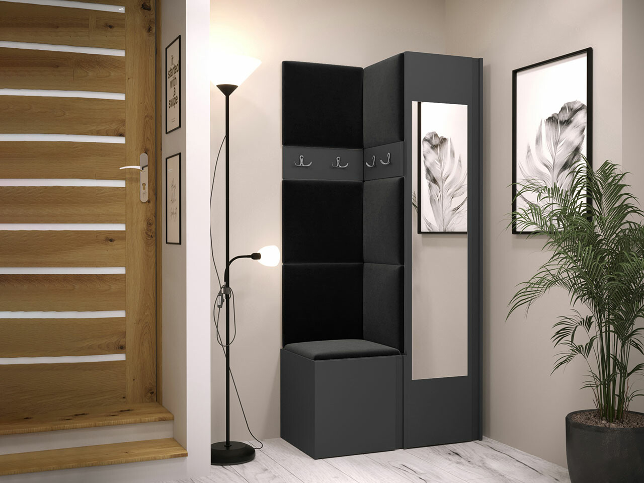 Gangmeubelset Hartford 354 (Grafiet)